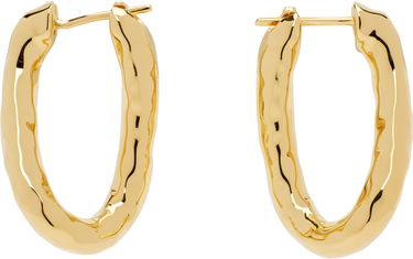 Обеци Jil Sander Jil Sander Molten Hoop Earrings Металик | J11VG0256_P4877, 0