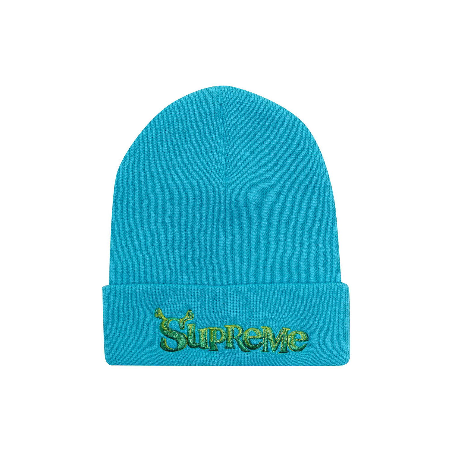 Шапка Supreme Shrek Beanie Тюркоазено | FW21BN75 TURQUOISE, 1