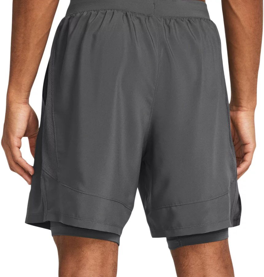 Къси панталони Under Armour UA LAUNCH 7'' 2-IN-1 SHORTS-GRY Черно | 1382641-025, 1