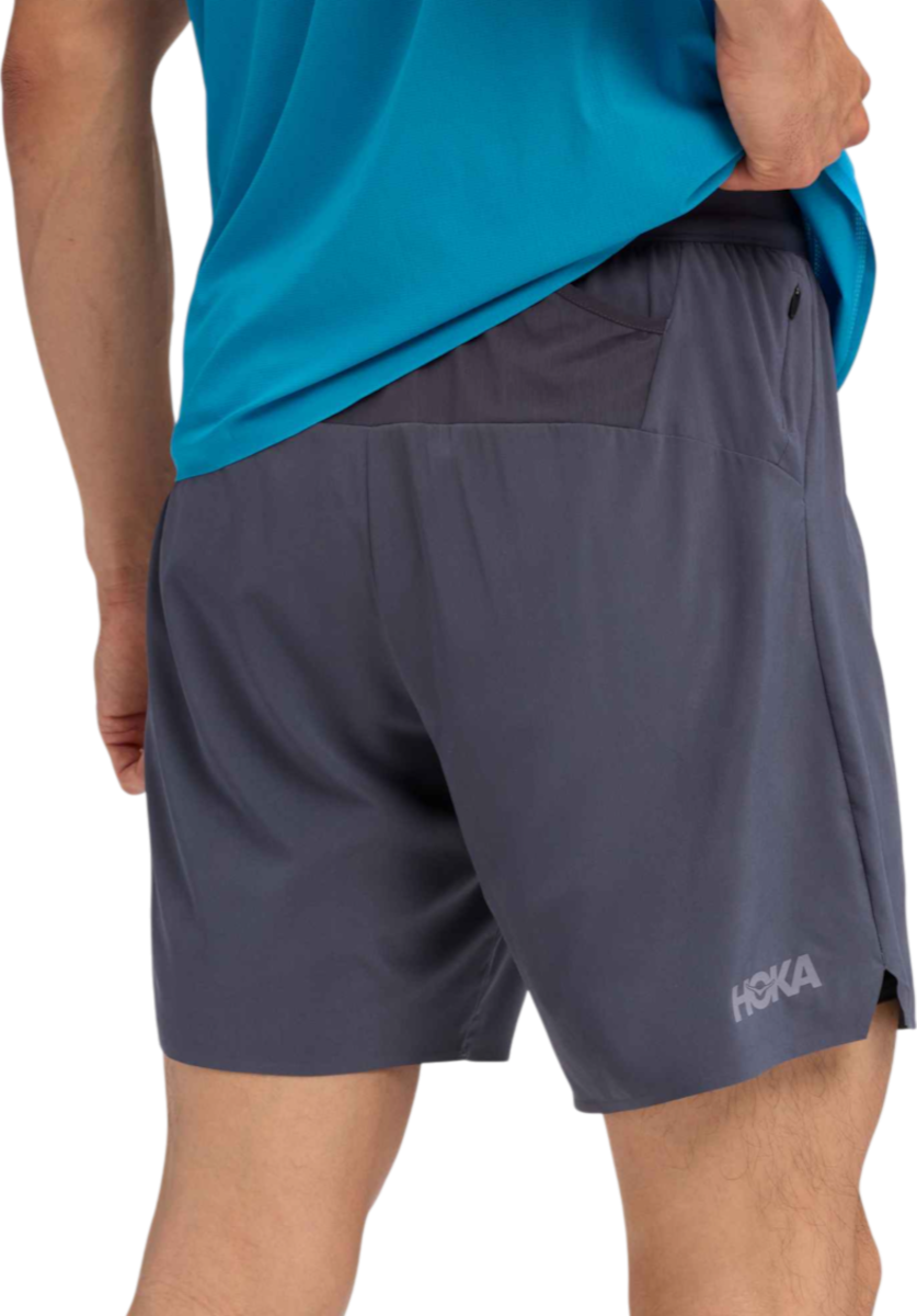 Къси панталони Hoka One One Hoka Glide 7" 2-in-1 Shorts Сиво | 1176972-clgy, 1