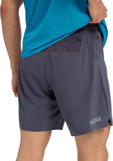 Къси панталони Hoka One One Hoka Glide 7" 2-in-1 Shorts Сиво | 1176972-clgy, 1