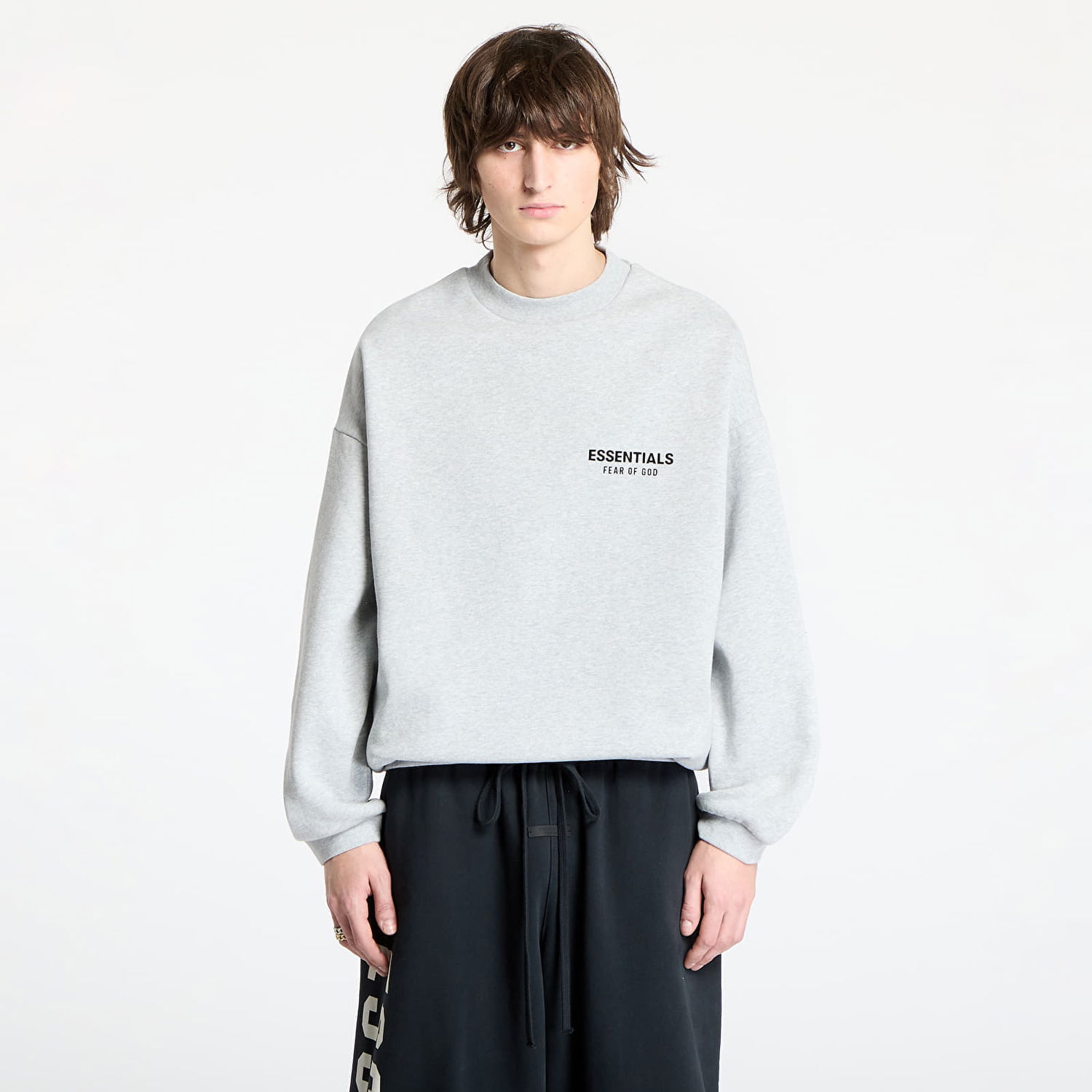 Суитчър Fear of God Essentials Fleece Crewneck Sweatshirt Сиво | 192HO246268F-127, 0