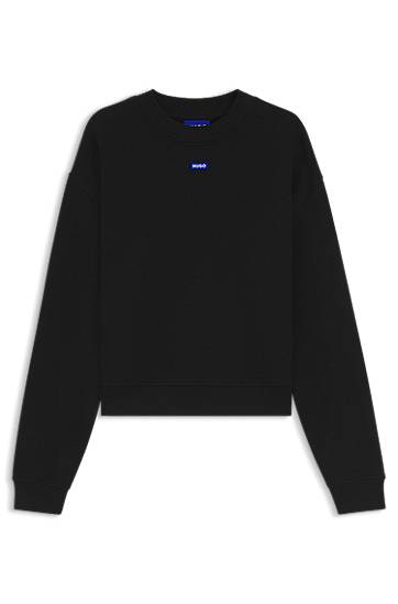 Terry Sweatshirt with Logo Badge