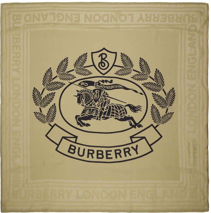 Шал Burberry Jacquard Scarf Beige Бежово | 8072074