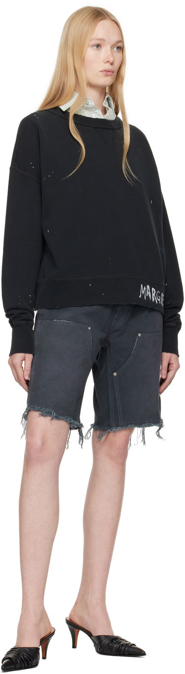 Пуловер Maison Margiela Maison Margiela Graffiti Logo Sweatshirt Черно | S50GU0237 M25019, 3