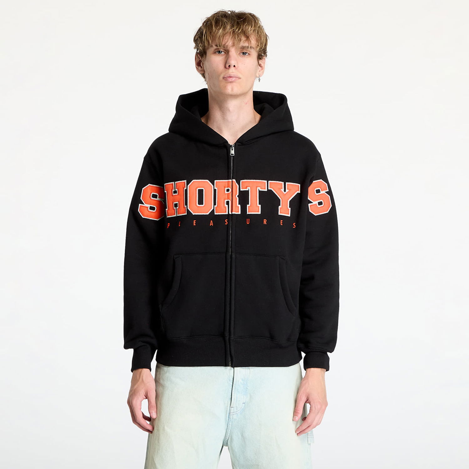 Суитчър Pleasures Wave Zip Hoodie Black Черно | P24F017 BLACK, 0
