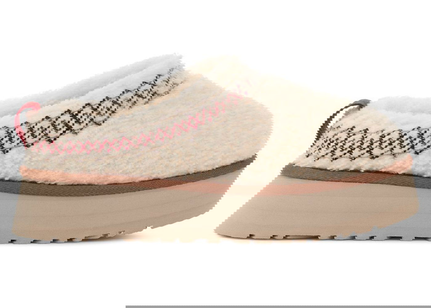 Кецове и обувки UGG Tazz Slipper Heritage Braid Бежово | 1143976-NAT, 0