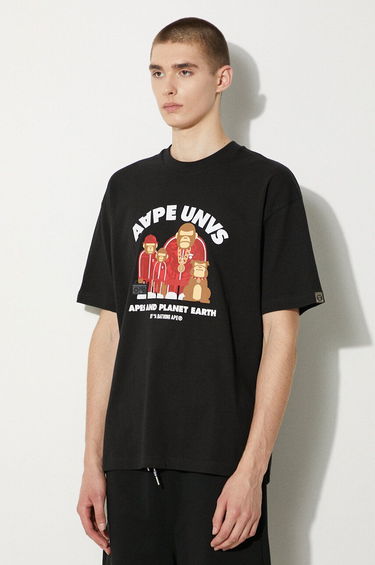 Тениска AAPE by A Bathing Ape AAPE Theme Graphic T-Shirt Черно | AAPTEM1496XXM, 3