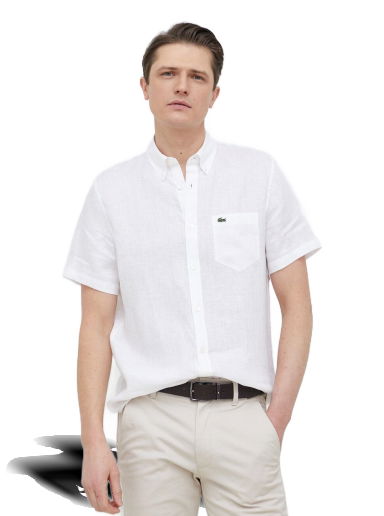 Риза Lacoste Linen Shirt Бяло | CH5699