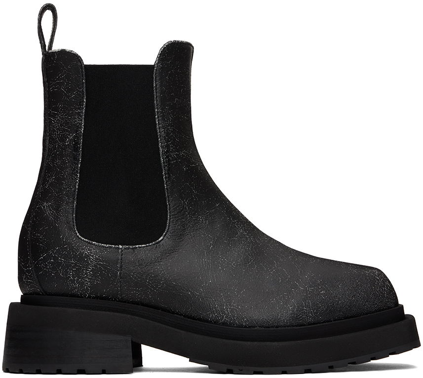 Кецове и обувки Eckhaus Latta Eckhaus Latta Mike Chelsea Boots Черно | FEKLMMKBO00106, 0