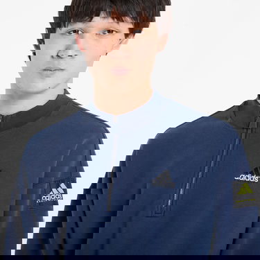 Суитчър adidas Originals Equipment Hz Colorblock Half-Zip Mock Collar Sweatshirt Тъмно синьо | KE1351, 1