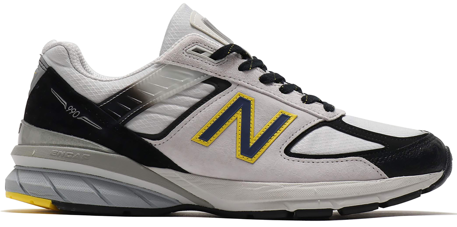 Кецове и обувки New Balance 990v5 Silver Black Yellow Сиво | M990SB5, 0