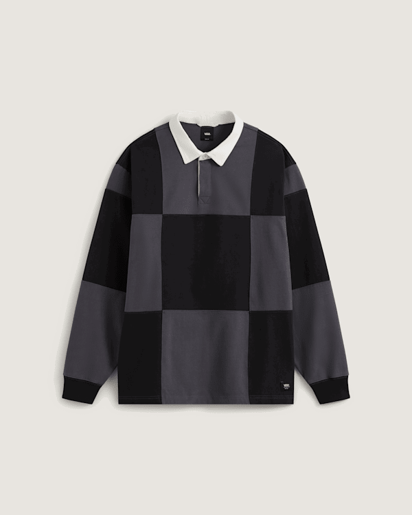 Поло тениска Vans Grant Checkerboard Rugby Shirt Многоцветен | VN000P8VBLK, 0