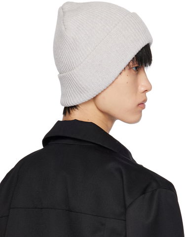 Шапка Han Kjøbenhavn Logo-Appliqued Ribbed Knit Beanie Сиво | A-133070, 2
