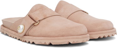 Облекло Jimmy Choo Jimmy Choo Fayence Suede Mules Розово | FAYENCE MULE, 3