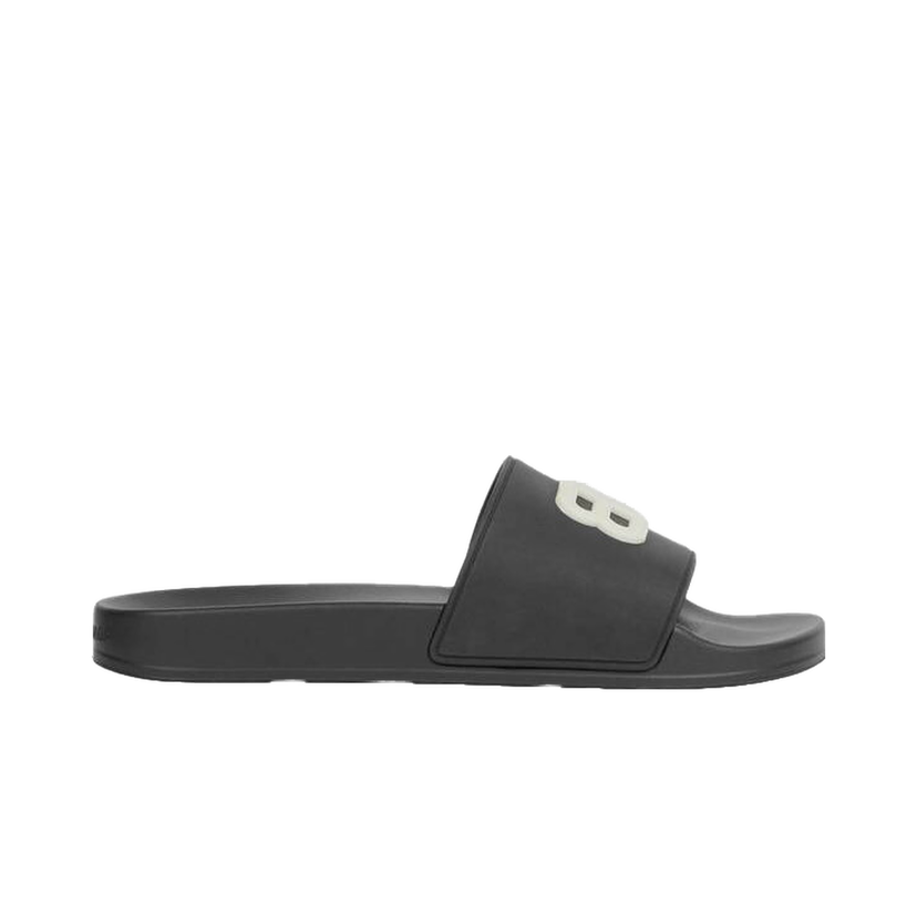 Кецове и обувки Balenciaga Pool Slide Black Glow Черно | 656434W1S861073