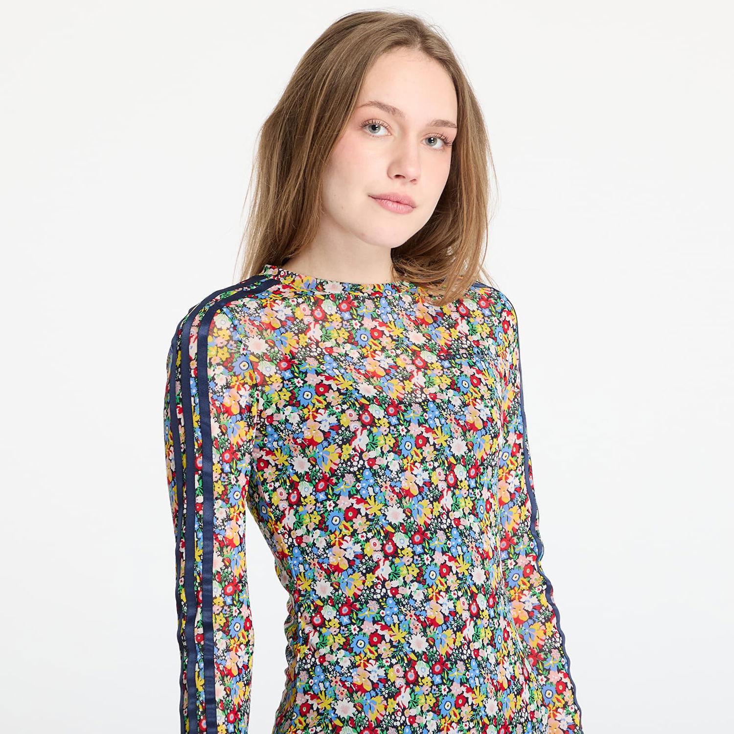 Pокля adidas Originals adidas Originals x Liberty London Mesh Maxi Dress Многоцветен | JC7773, 1