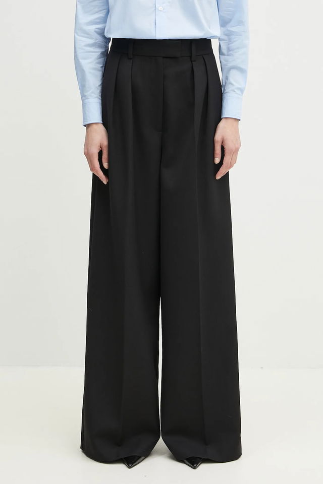 Lou Wide-Leg High Waist Pleated Trouser
