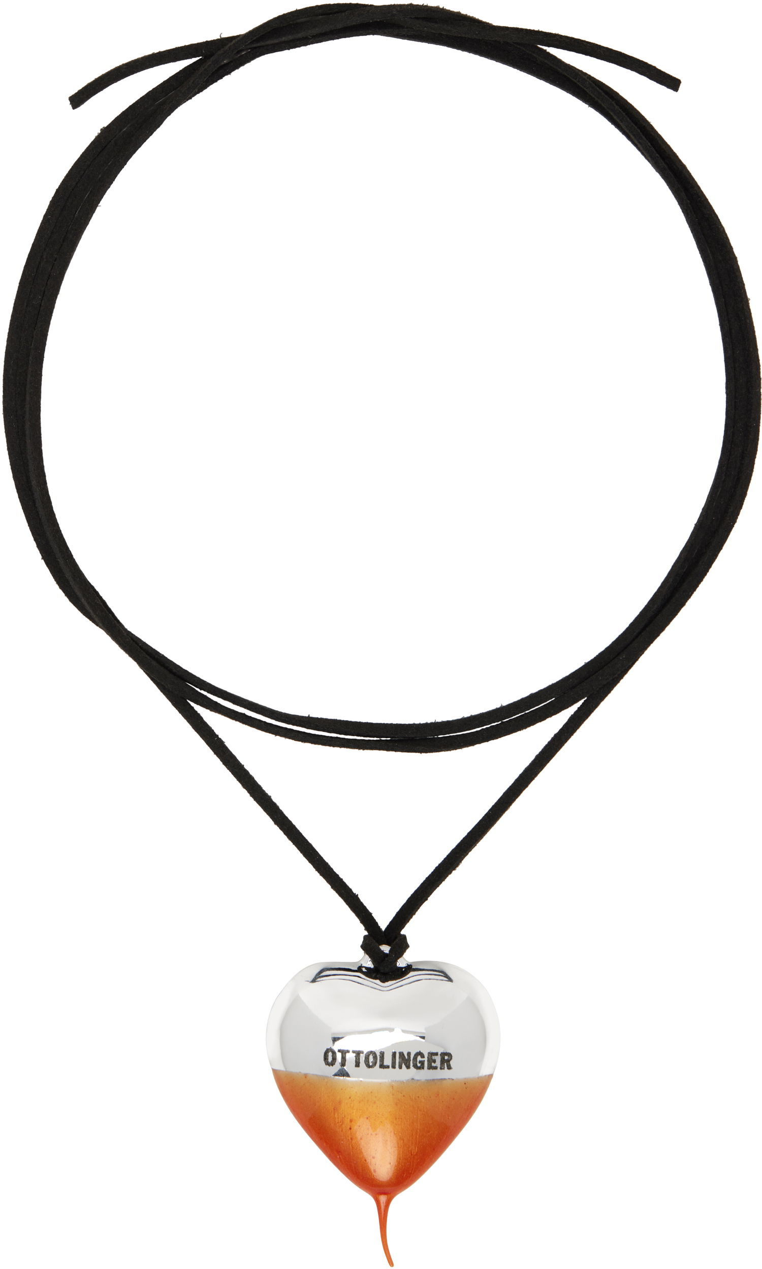 Колие Ottolinger Ottolinger Knotted Heart Pendant Necklace Оранжево
 | 12590022501, 0