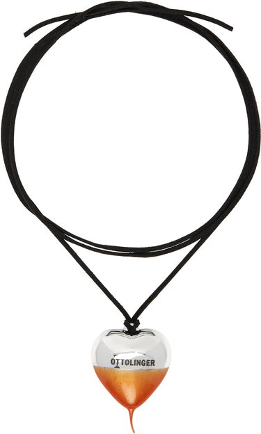 Колие Ottolinger Ottolinger Knotted Heart Pendant Necklace Оранжево
 | 12590022501, 0