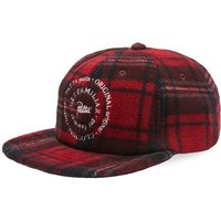 Шапка с козирка Patta Tartan Sherpa Fleece Cap Бургунди | POC-AW23-T-A-FLC-C-001, 2