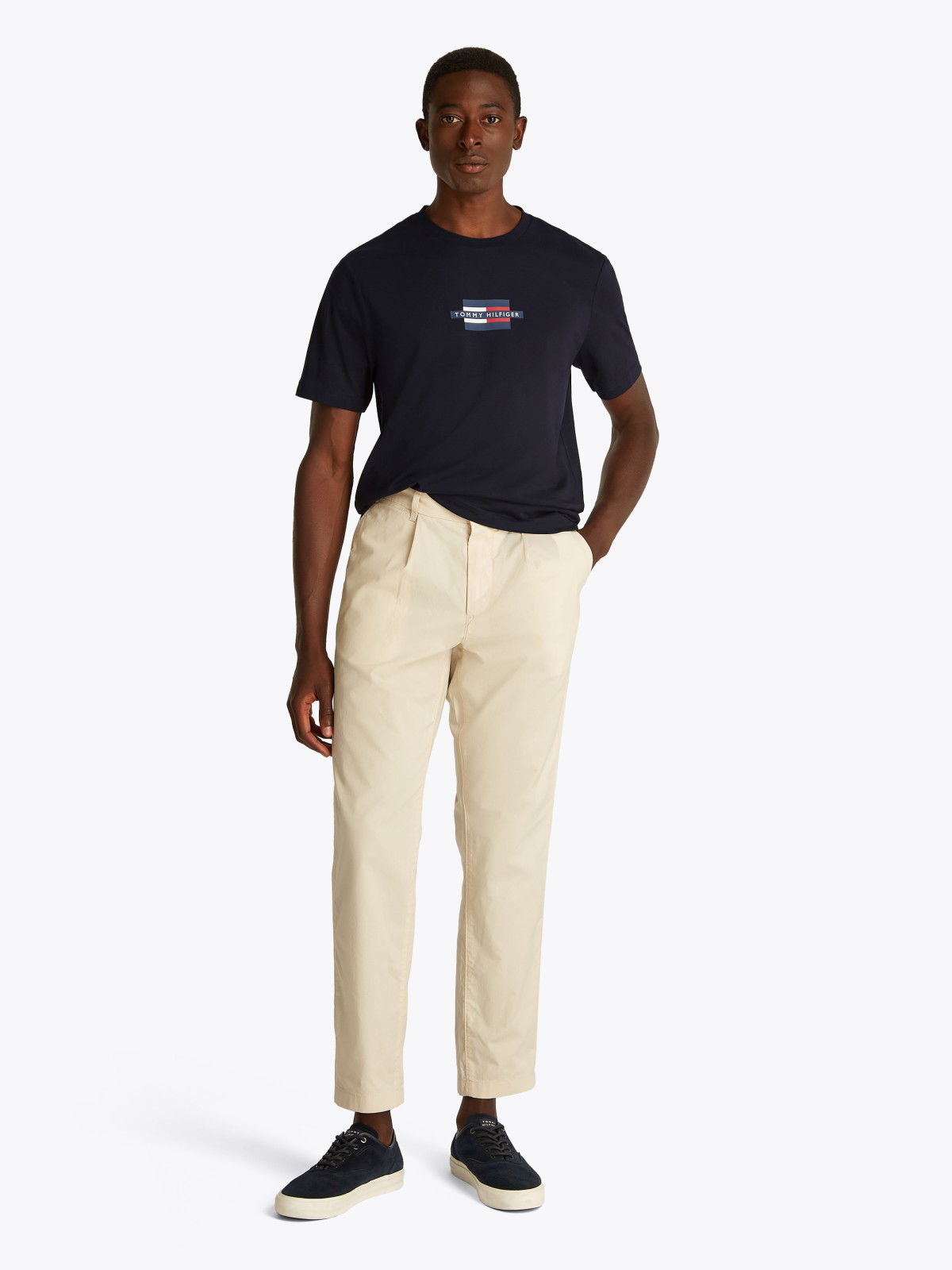 Тениска Tommy Hilfiger Tommy Hilfiger Flag Box T-Shirt Тъмно синьо | MW0MW38636DW5, 1