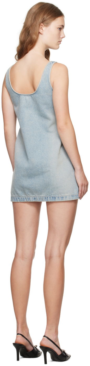 Pокля We11done We11done Faded Denim Mini Dress Синьо | WD-DO2-24-358-W-SK, 2