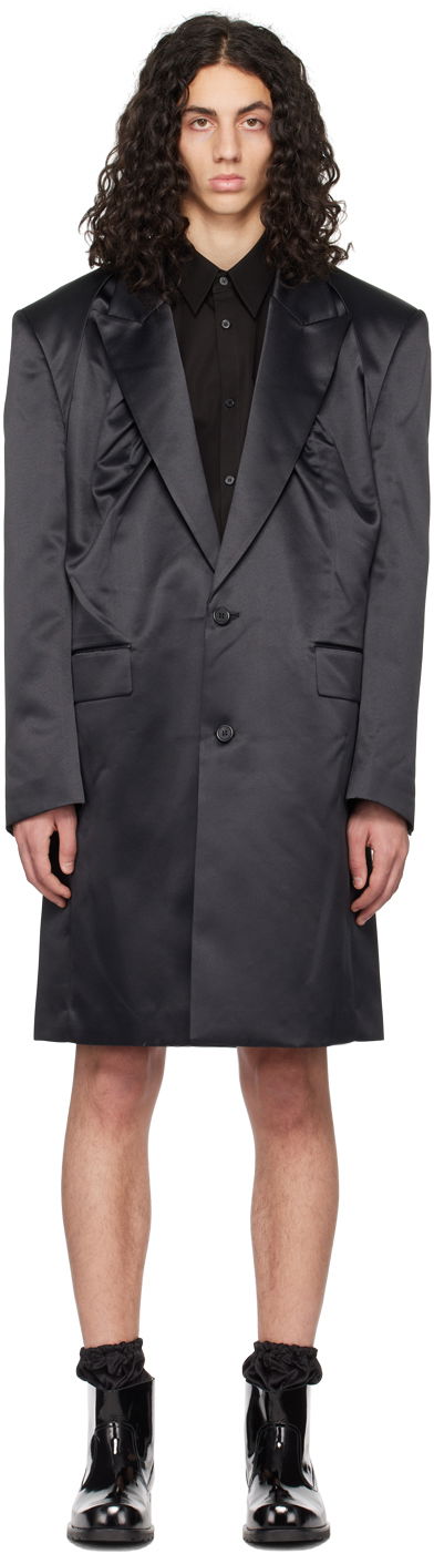 Тренчкот We11done We11done Two-Button Coat Черно | WD-CT1-23-040-M-BK, 0