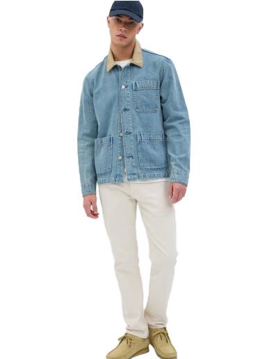 Яке GAP Indigo Chore Jacket Синьо | 585766-00