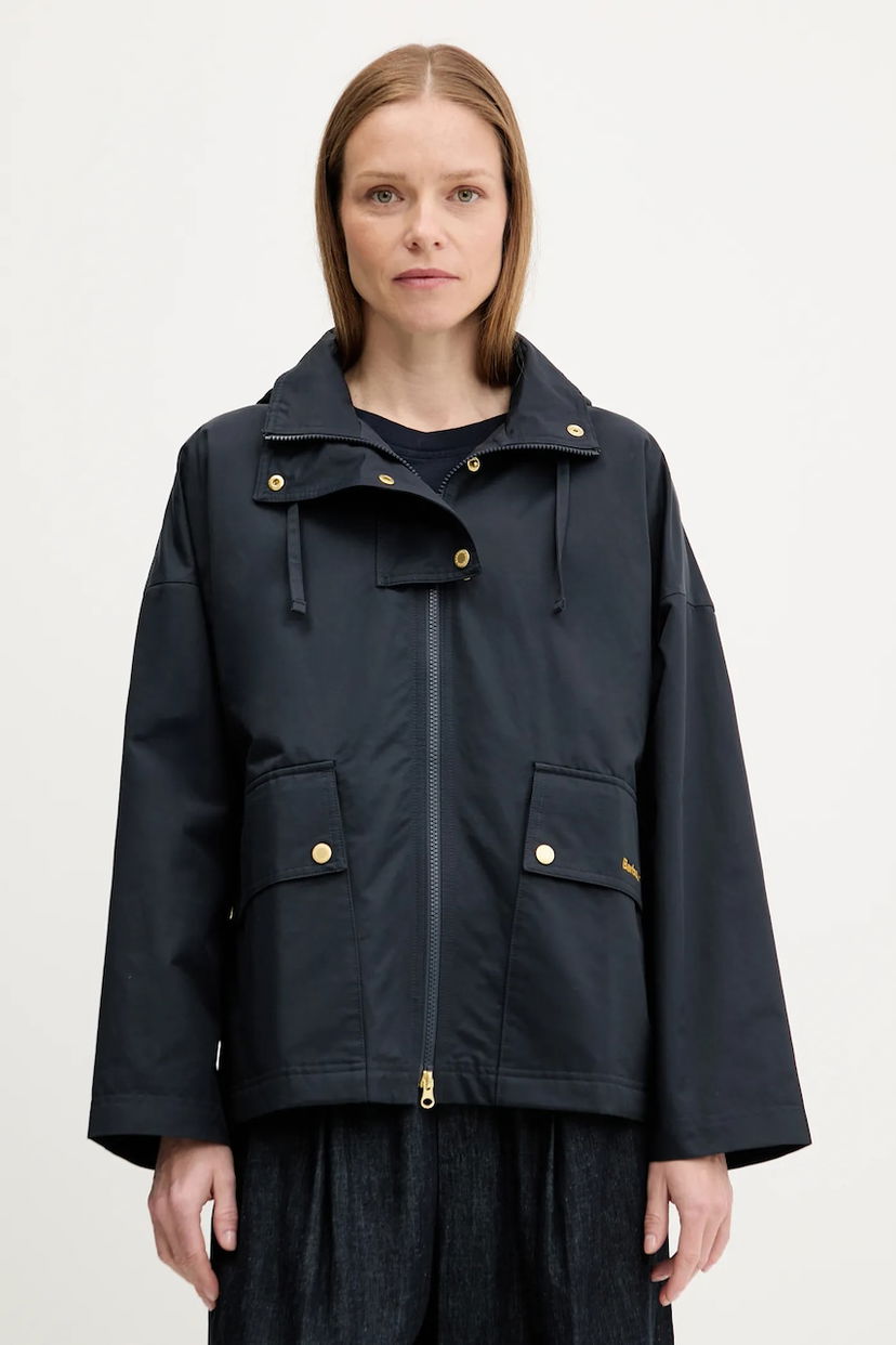 Яке Barbour Barbour CECILE Oversize Hooded Jacket Тъмно синьо | LSP0240