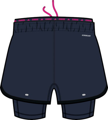 Къси панталони adidas Originals BMW Berlin Marathon 2025 2-in-1 Running Shorts Тъмно синьо | jz6450, 1