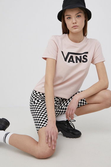 Тениска Vans Flying V Crew Tee Розово | VN0A3UP4YRR1, 0