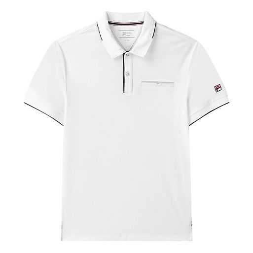 Поло тениска FILA Short Sleeve Polo with Logo Бяло | F11M121120F-WT