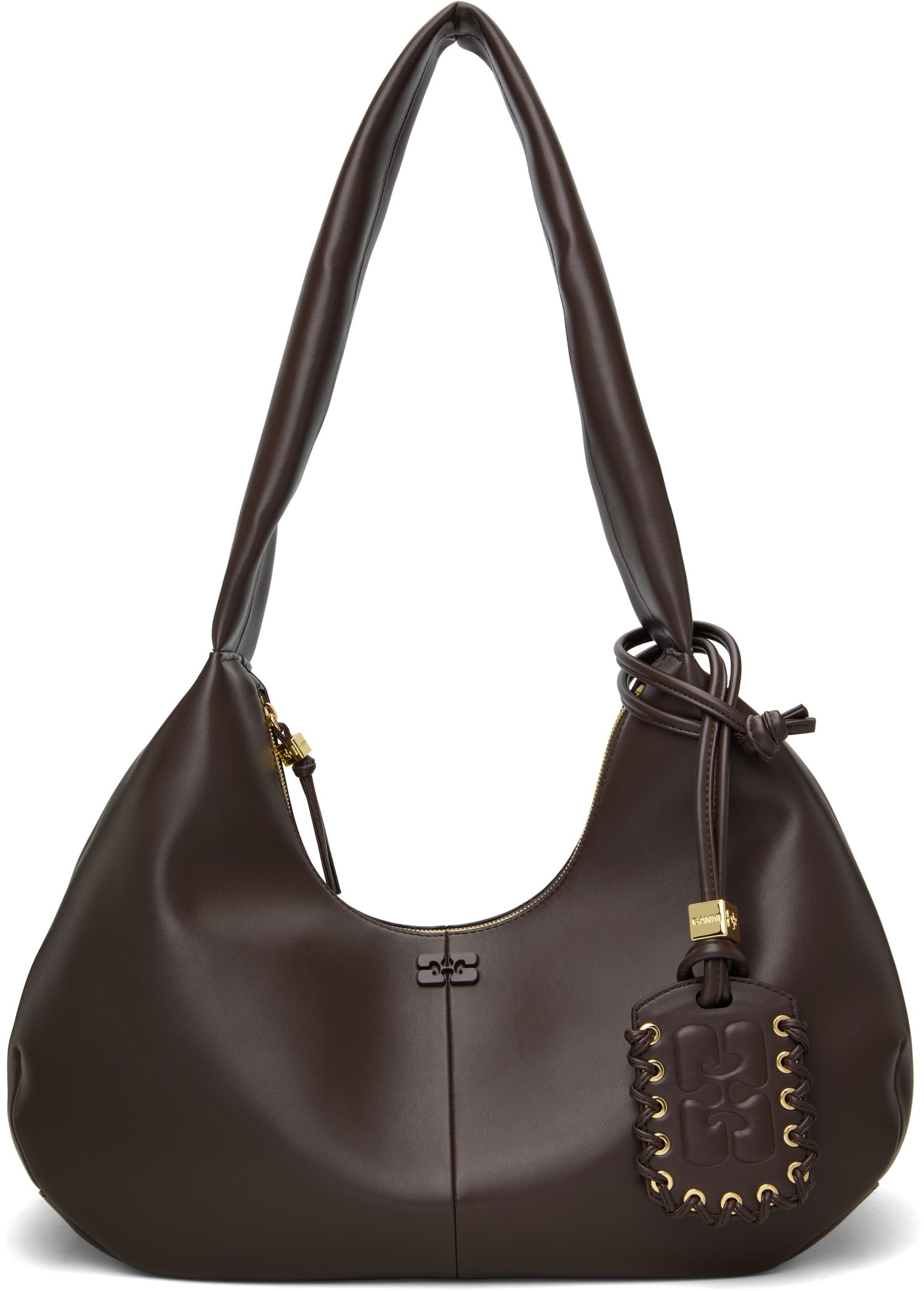 Дамска чанта GANNI GANNI Medium Shoulder Bag Кафяво | A6840, 0