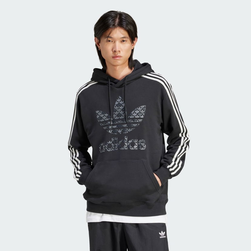 Суитчър adidas Originals Classic Mono Graphic Hoodie Черно | IS2933