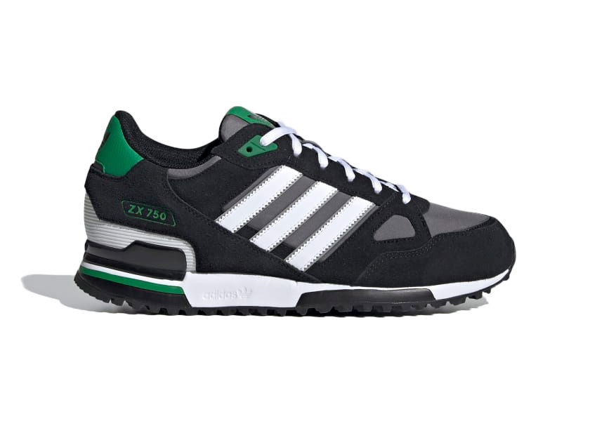 Кецове и обувки adidas Originals ZX 750 Core Black Green Черно | FY1496, 0