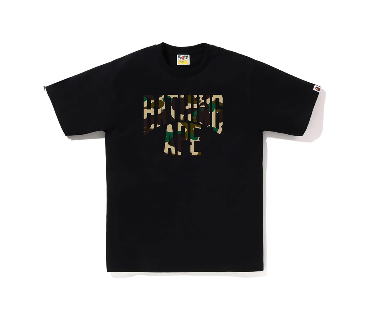 Тениска BAPE Bape 1st Camo NYC Logo Tee Black Yellow Черно | 1600000572014, 0