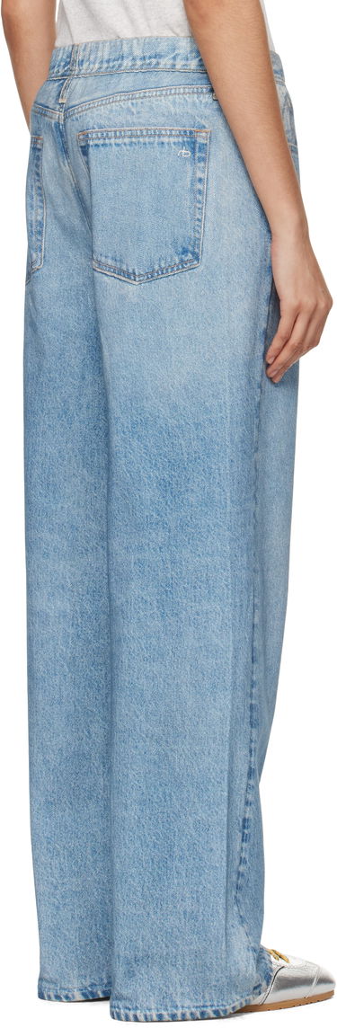Дънки rag & bone Miramar Terry Wide-Leg Lounge Pants Синьо | WCW24F70028202, 2