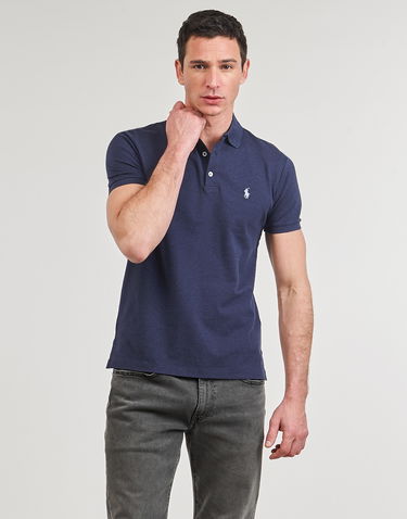 Тениска Polo by Ralph Lauren Polo shirt Polo Ralph Lauren POLO AJUSTE SLIM FIT EN COTON STRETCH MESH Тъмно синьо | 710541705141, 2