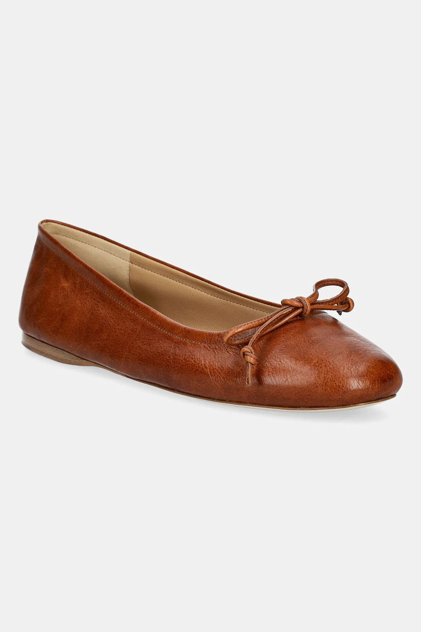 Кецове и обувки JW Anderson JW Anderson Ballerinas with Bow Кафяво | BL0031.LA0323.640