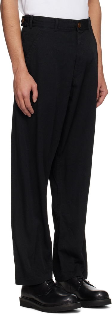 Панталони Comme des Garçons Comme des Garçons Shirt Twill Garment Treated Trousers Черно | FO-P505-051, 1