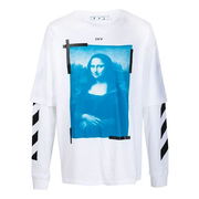 Off-White SS21 Mona Lisa Graphic Long Sleeve T-Shirt