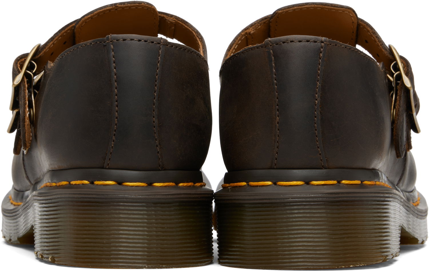 Кецове и обувки Dr. Martens Leather Mary Jane Flats Кафяво | 30914201, 1