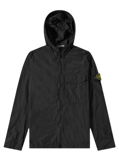 Яке Stone Island Naslan Light Hooded Shirt Jacket Черно | 761512402-V0029