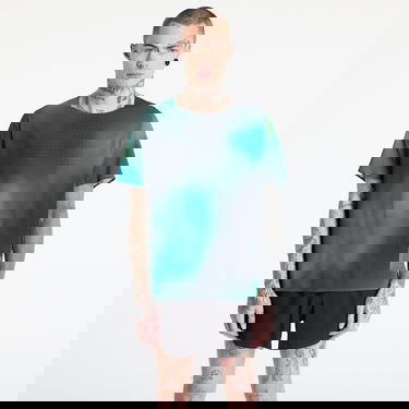 Тениска Y-3 Y-3 Allover Print Running Short Sleeve T-Shirt Синьо | JM3340, 0