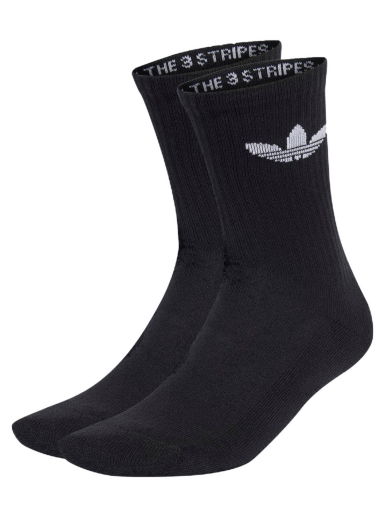 Чорапи adidas Originals Trefoil Cushion Crew Socks - 3 pack Черно | IJ5613