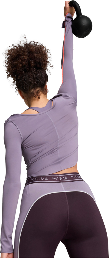 Съкратен топ Puma Puma CLOUDSPUN Long Sleeve Training Crop Top Лилаво | 525775-30, 2
