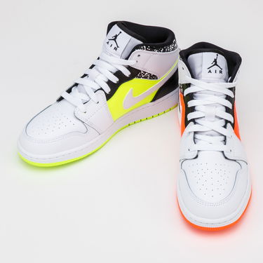 Кецове и обувки Jordan Jordan 1 Mid GS Бяло | 554725-870, 2
