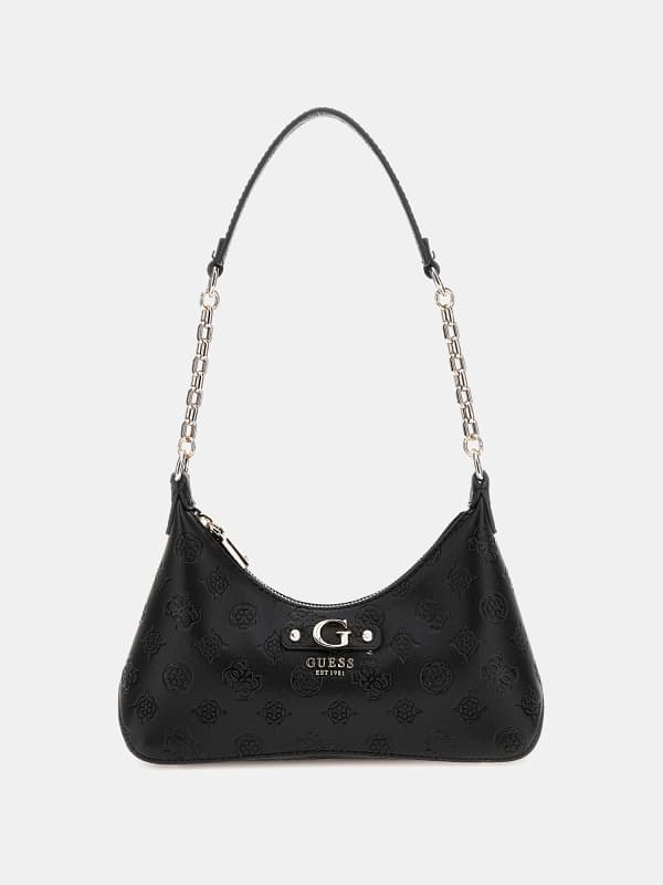 Чанта през рамо GUESS Shoulder Bag with Logo Черно | HWPD9529180, 0