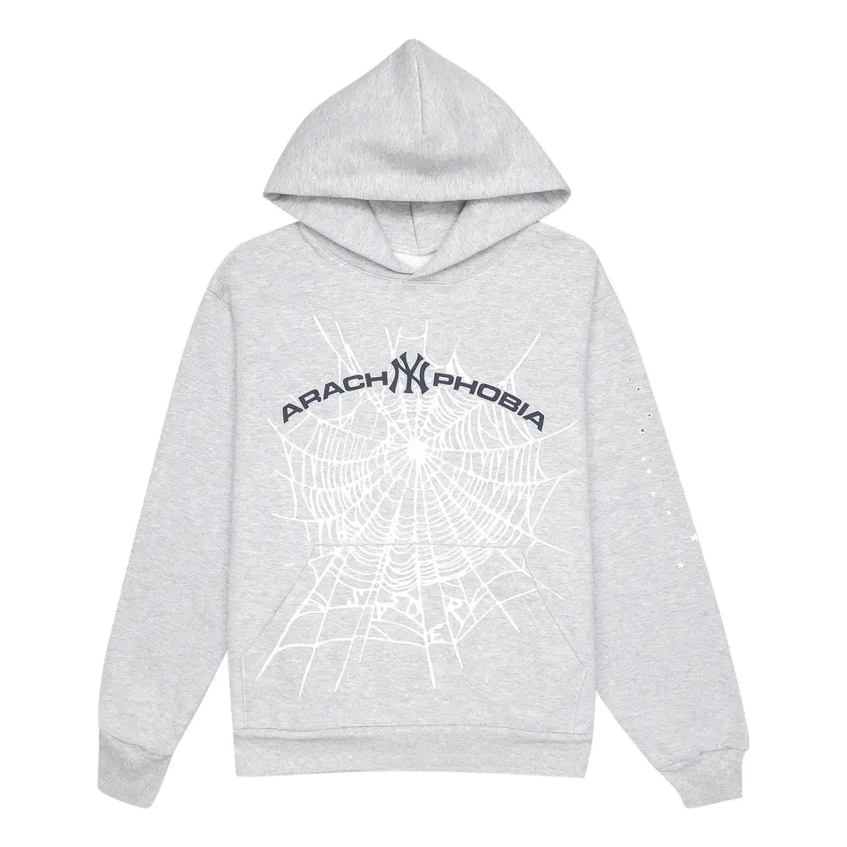 Суитчър Sp5der Spider Arachnophobia Hoodie Сиво | 2406-1SS240106ANPH-ASH, 0